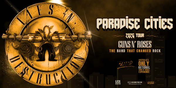 Lies N' Destruction - Paradise Cities Tour live at The Loxton Club - Concert poster