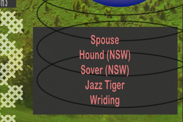 Spouse/Hound/Sover/Jazz Tiger/Wriding