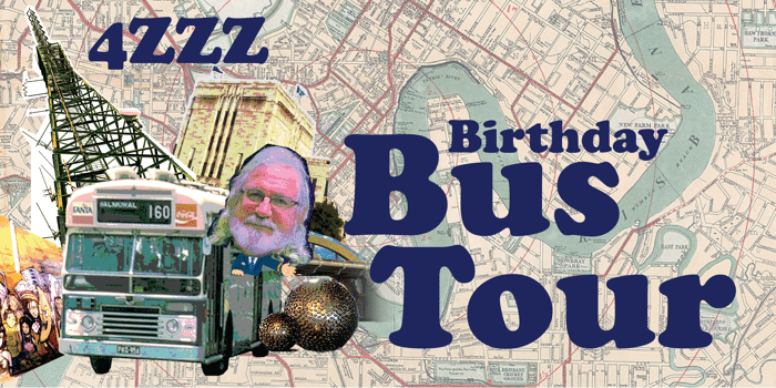 4ZZZ 50th Birthday Tour Bus