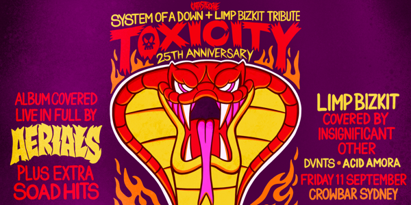System of a Down and Limp Bizkit Tribute live at Crowbar Sydney - Concert poster