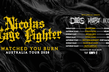 Nicolas Cage Fighter “I Watched You Burn” Album Tour
