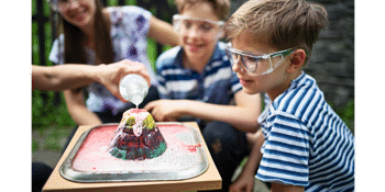 Kids Exploding Volcano Science Session