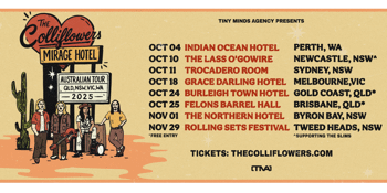 The Colliflowers 'Mirage Hotel' Tour - Byron Bay