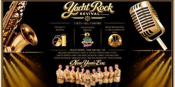 YACHT ROCK REVIVAL unleash all 3 BIG SHOWS on NYE