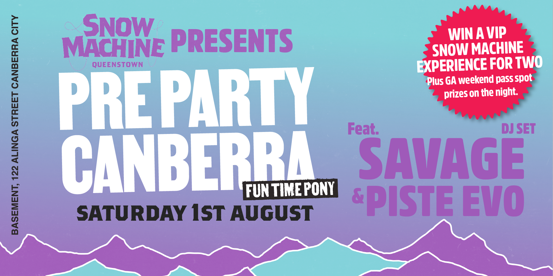 Snow Machine Pre Party @ Fun Time Pony