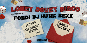 Lovey Dovey Disco - Valentines Day at Rosemount Hotel