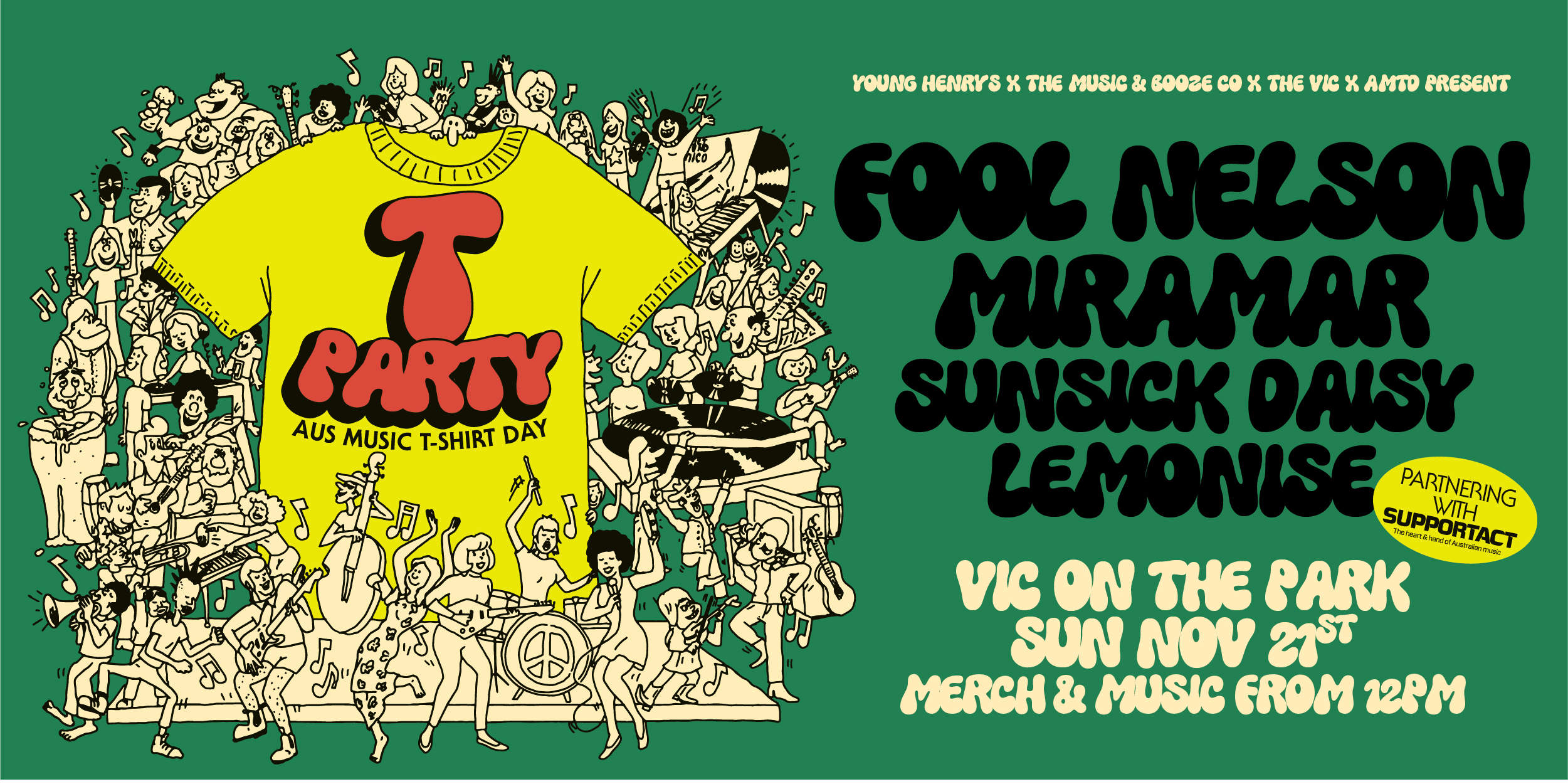 T-PARTY! With Fool Nelson, Miramar + More!