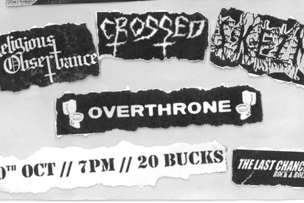 CROSSED + Religious Observance, Skezm, Overthrone