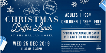 Hallam Hotel VIC Christmas Day Lunch