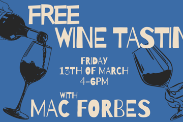 WINE TASTING - Mac Forbes (Free!)