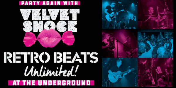 Velvet Shock: Retro Beats Unlimited at The Underground live at Lyric's Underground - Concert poster