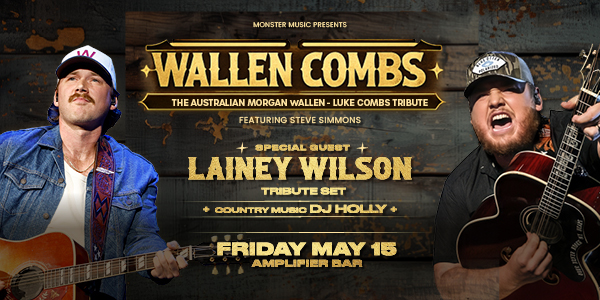 THE AUSTRALIAN MORGAN WALLEN-LUKE COMBS TRIBUTE live at Amplifier Bar - Concert poster