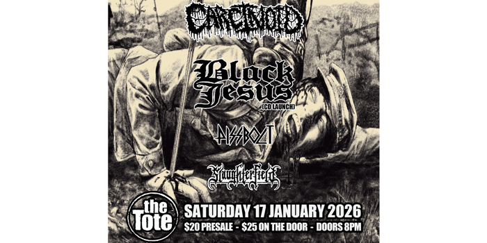 BLACK JESUS - ONWARDS TO SLAUGHTER - CD LAUNCH