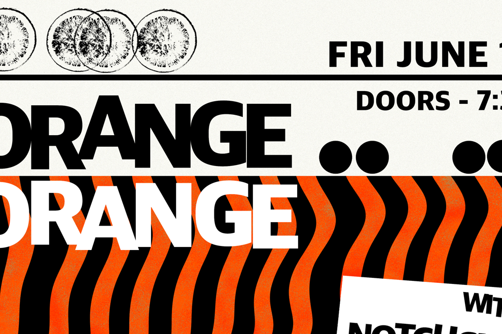 Orange Orange LIVE AT THE TOTE, with Notch Cut and Capgun