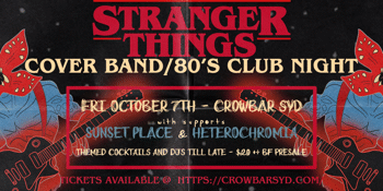 Stranger Things Cover Band/80s Club Night